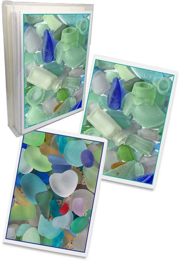 Sea Glass Boxed Note Cards (Set of 8)
