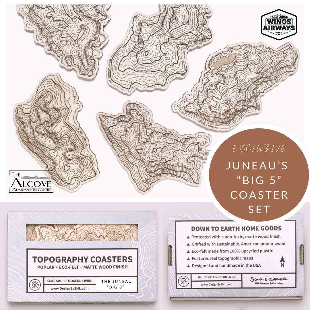 Juneau's "Big 5" Coaster Set