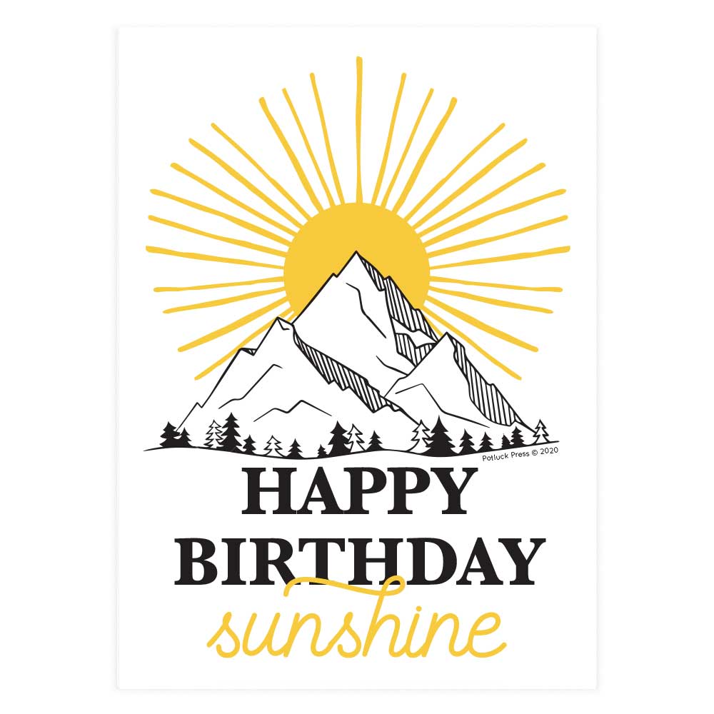 Sunshine Mountain Greeting Card