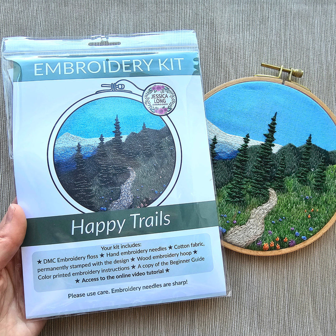 "Happy Trails" Landscape Embroidery Kit