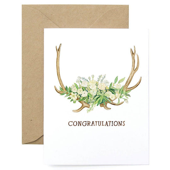 Antler Greeting Card