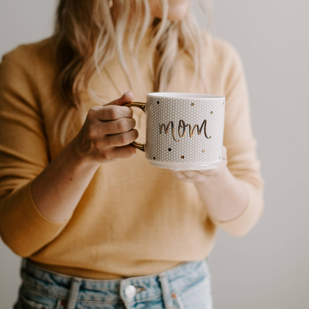 Mom Gold Tile Mug