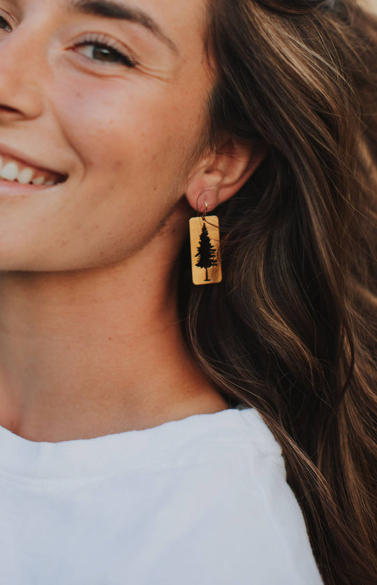 Pine Silhouette Earrings