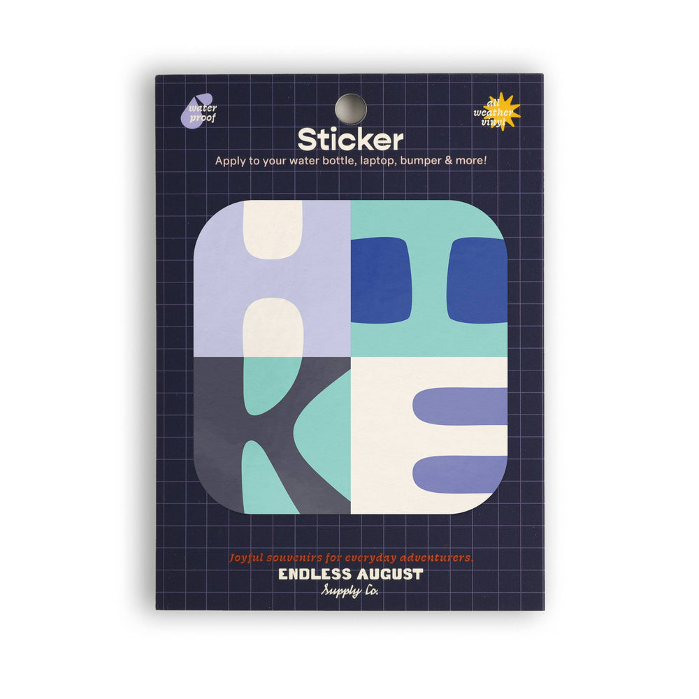 Hike Square Sticker