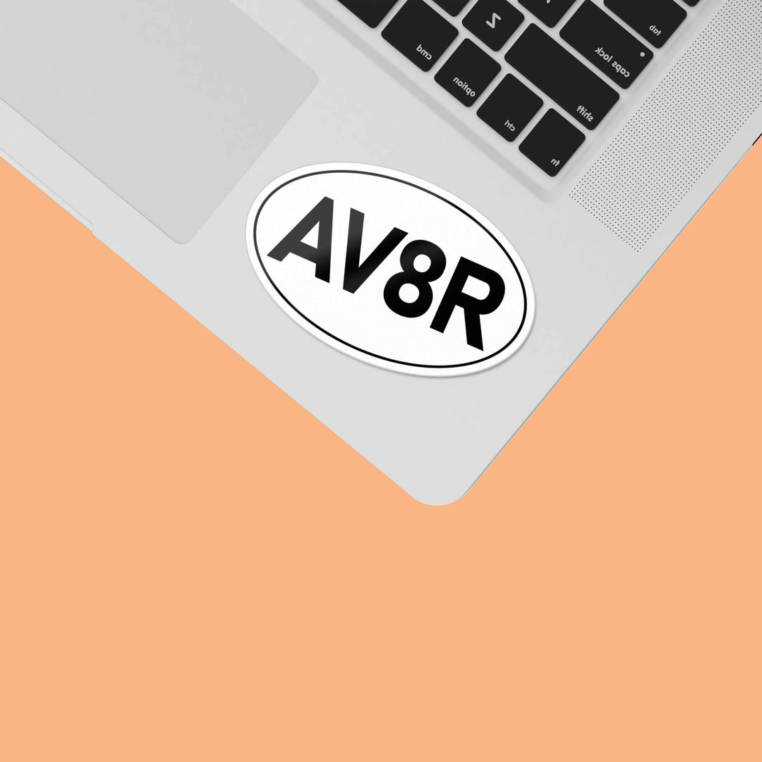 AV8R Airplane Pilot Sticker