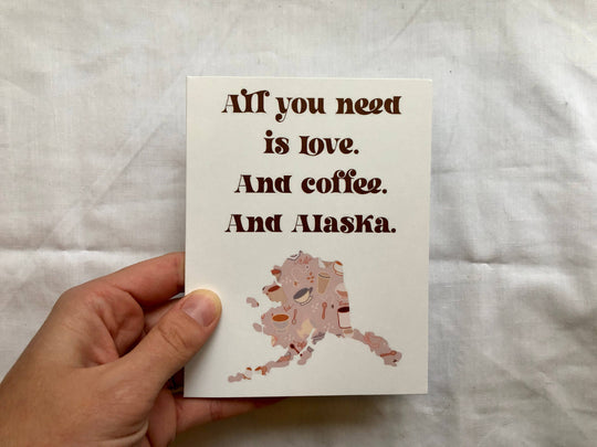 Alaska Coffee Greeting Card