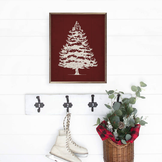 Simple Pine Tree Wooden Sign