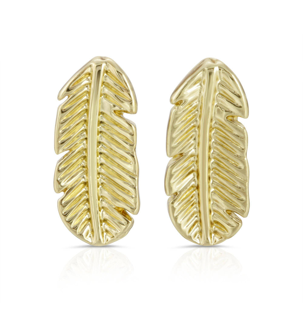 "A Natural Beauty" Gold Earrings