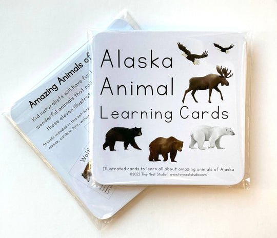 Alaska Animal Learning Cards