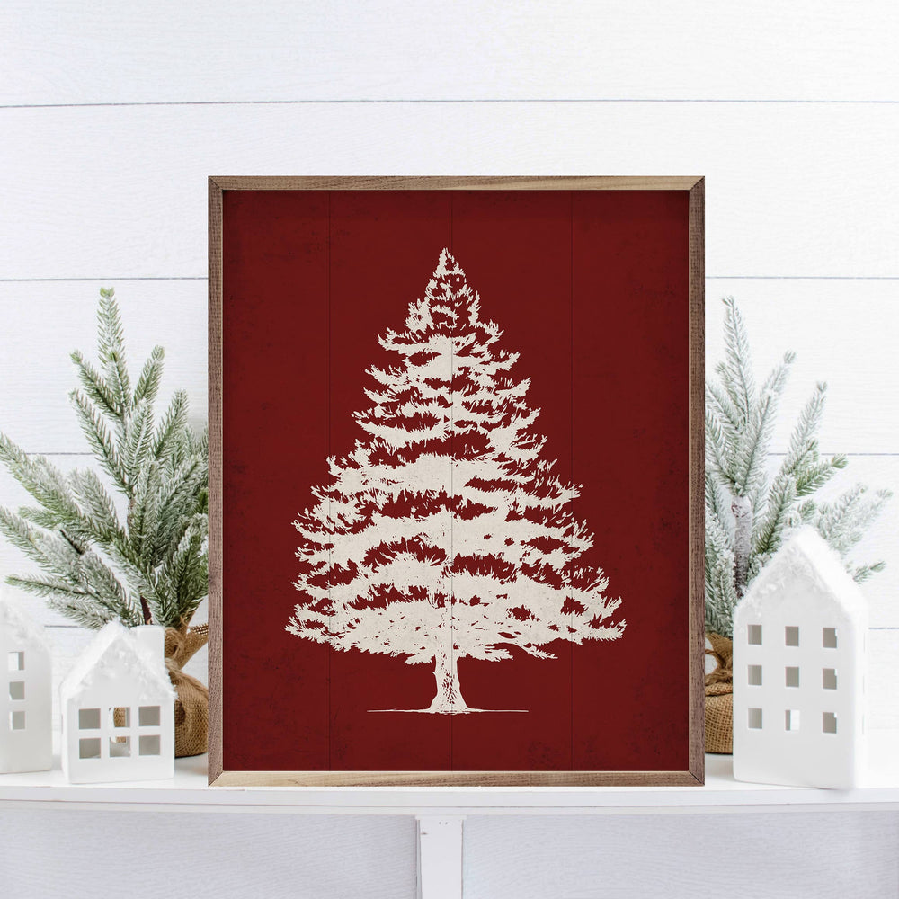 Simple Pine Tree Wooden Sign
