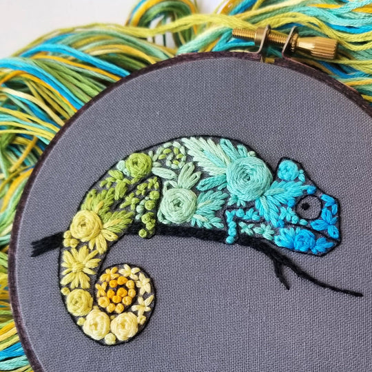 Chameleon Needlepoint Kit