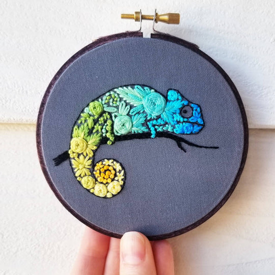 Chameleon Needlepoint Kit