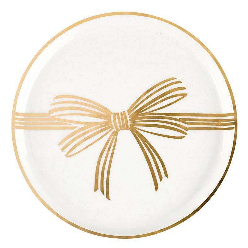 Gold Bow Jewelry Dish