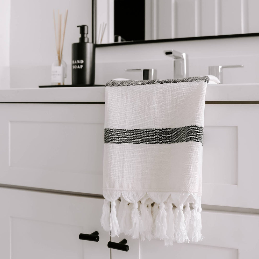 Single Stripe Turkish Cotton Hand Towel