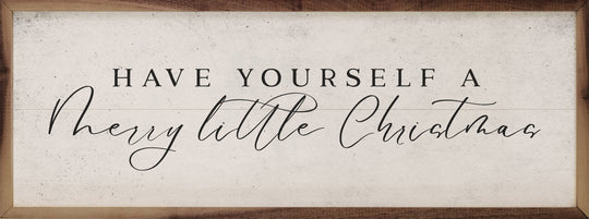 Merry Little Christmas Wooden Sign