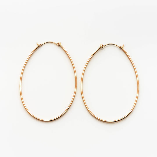 "Alaska Collection" Barrel Hoop Earrings