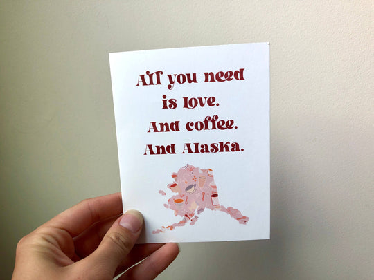 Alaska Coffee Greeting Card