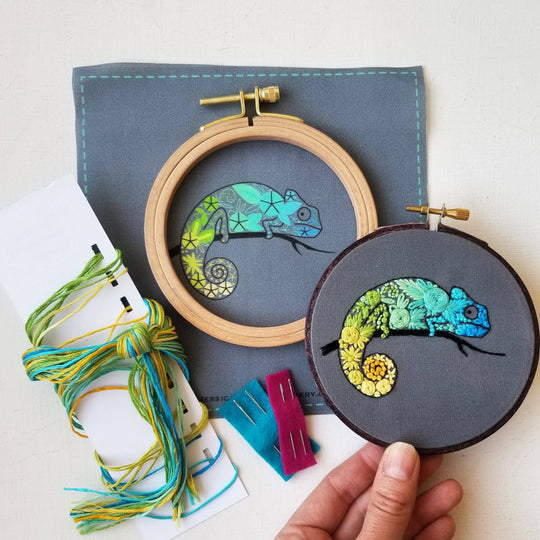 Chameleon Needlepoint Kit