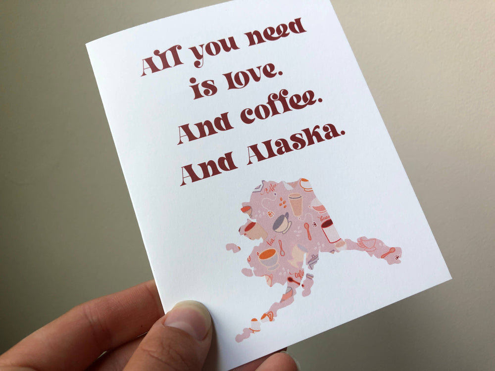 Alaska Coffee Greeting Card