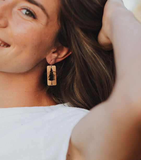 Pine Silhouette Earrings