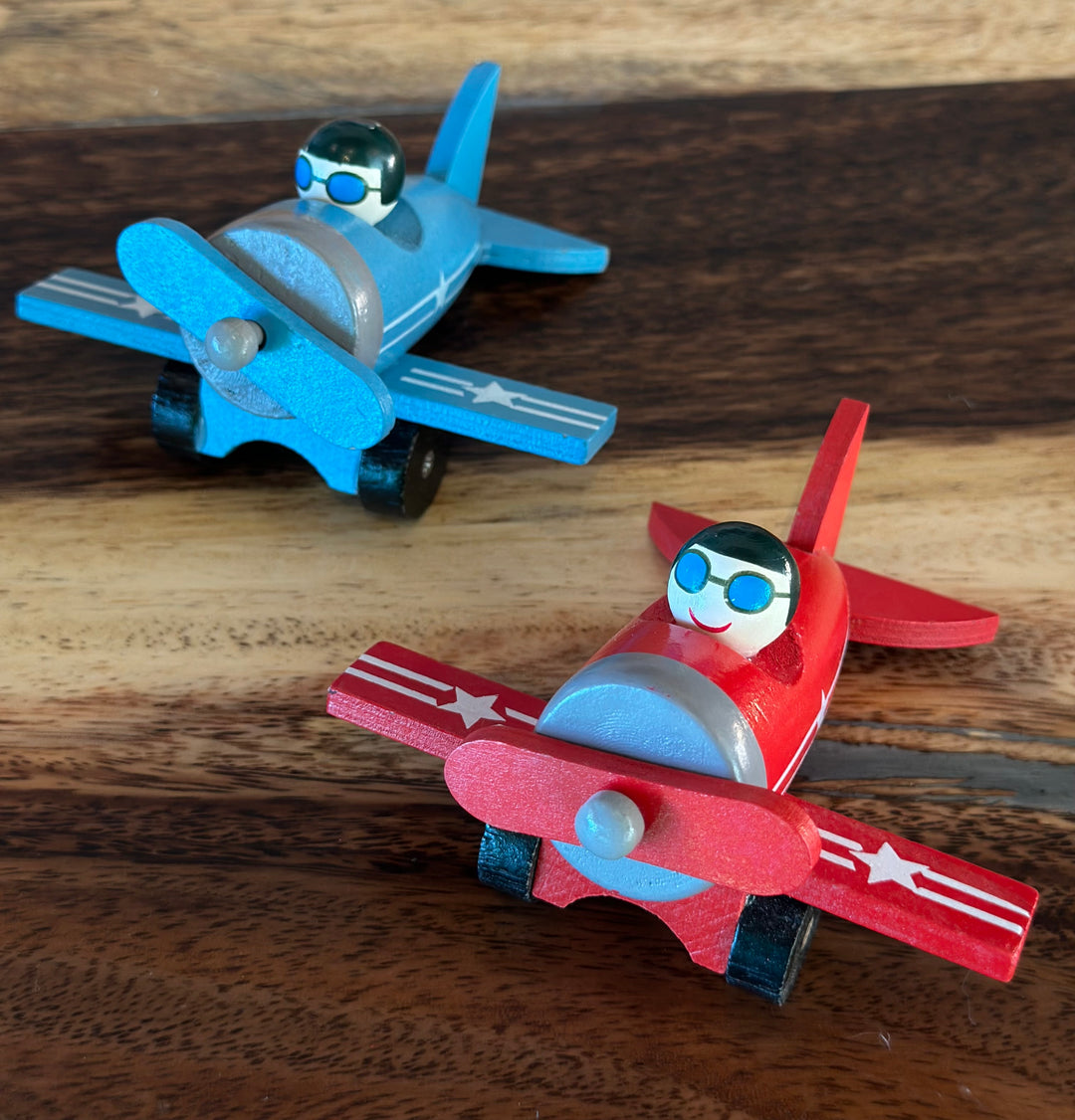 Mini Wooden Toy Airplane