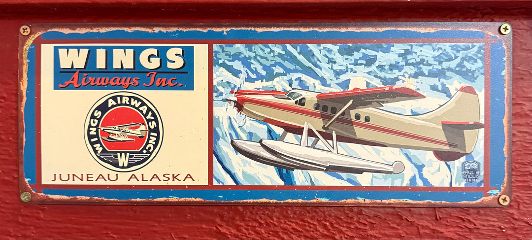 Flightseeing Metal Sign