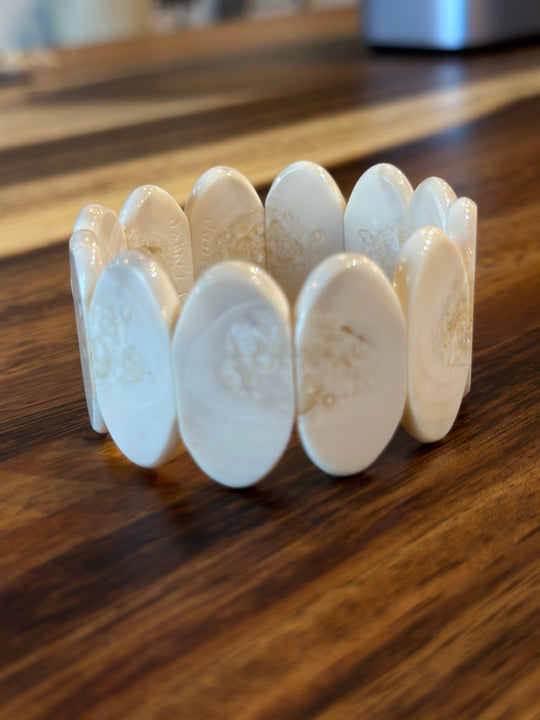 Fossilized Walrus Ivory Bracelet - Johnny Ellis