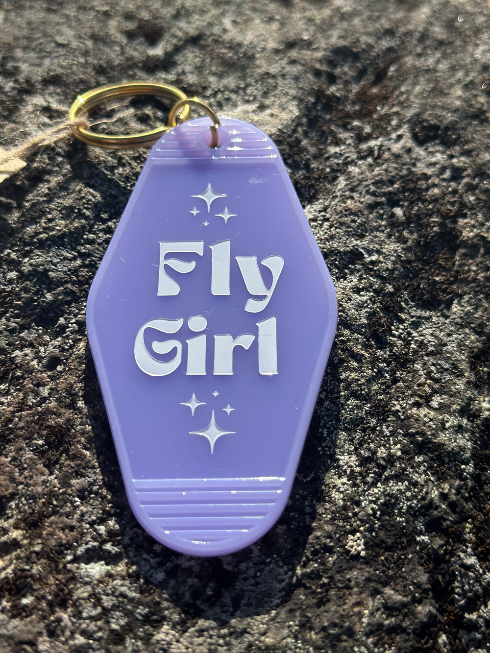 FLY GIRL Vintage Hotel Key Fob