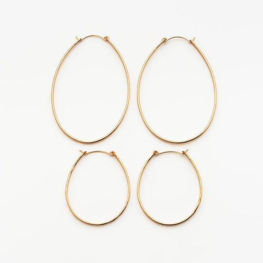 "Alaska Collection" Barrel Hoop Earrings