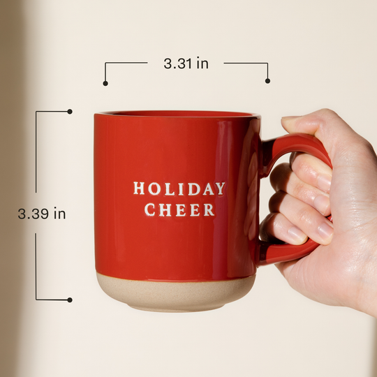 Ho Ho Ho Red Stoneware Mug