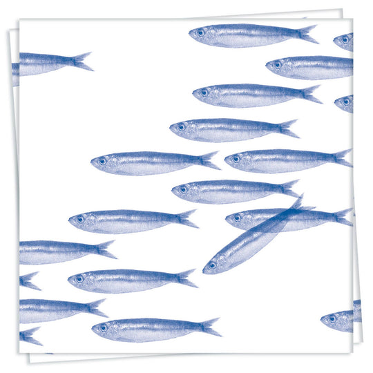 Blue Fish Paper Dinner Napkin