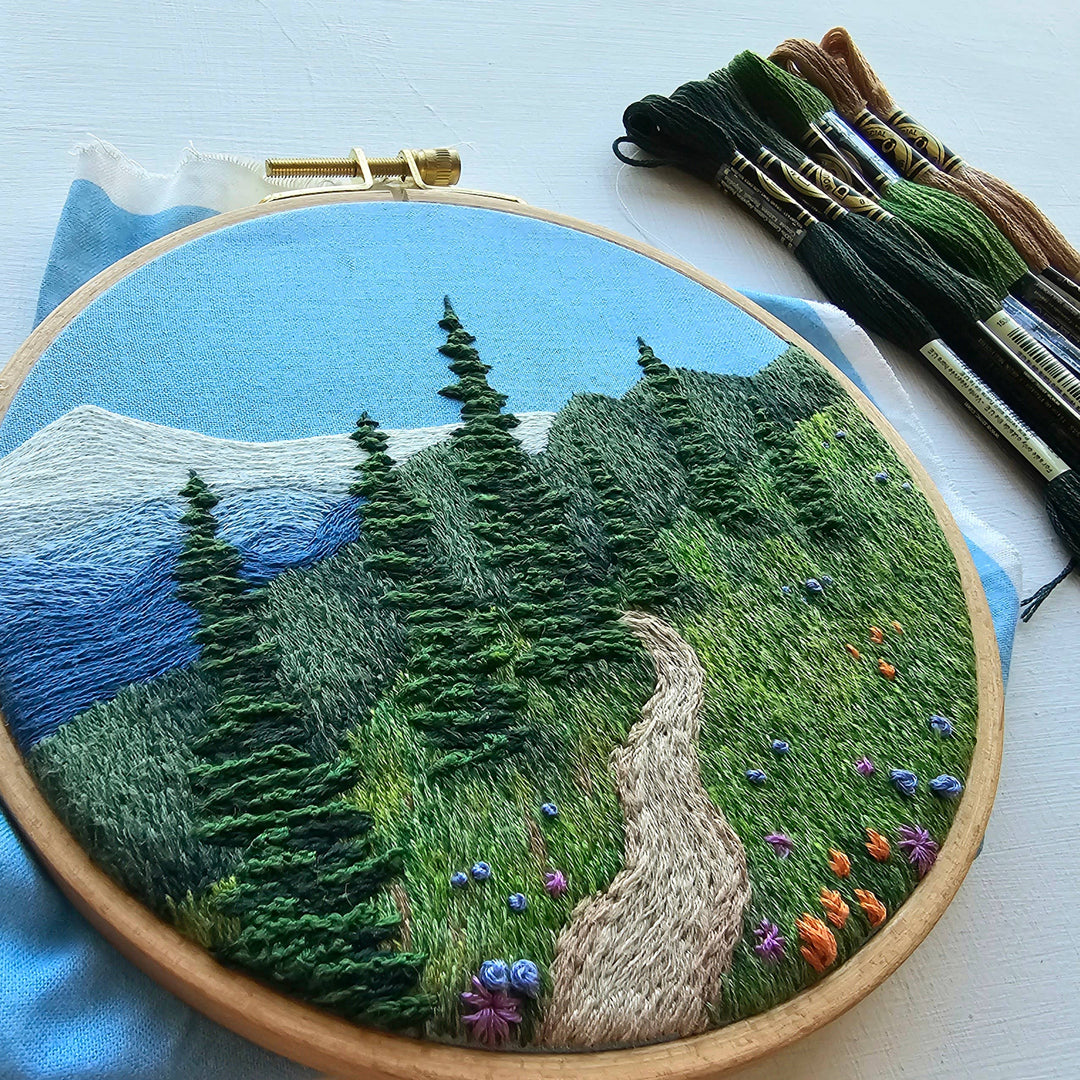 "Happy Trails" Landscape Embroidery Kit