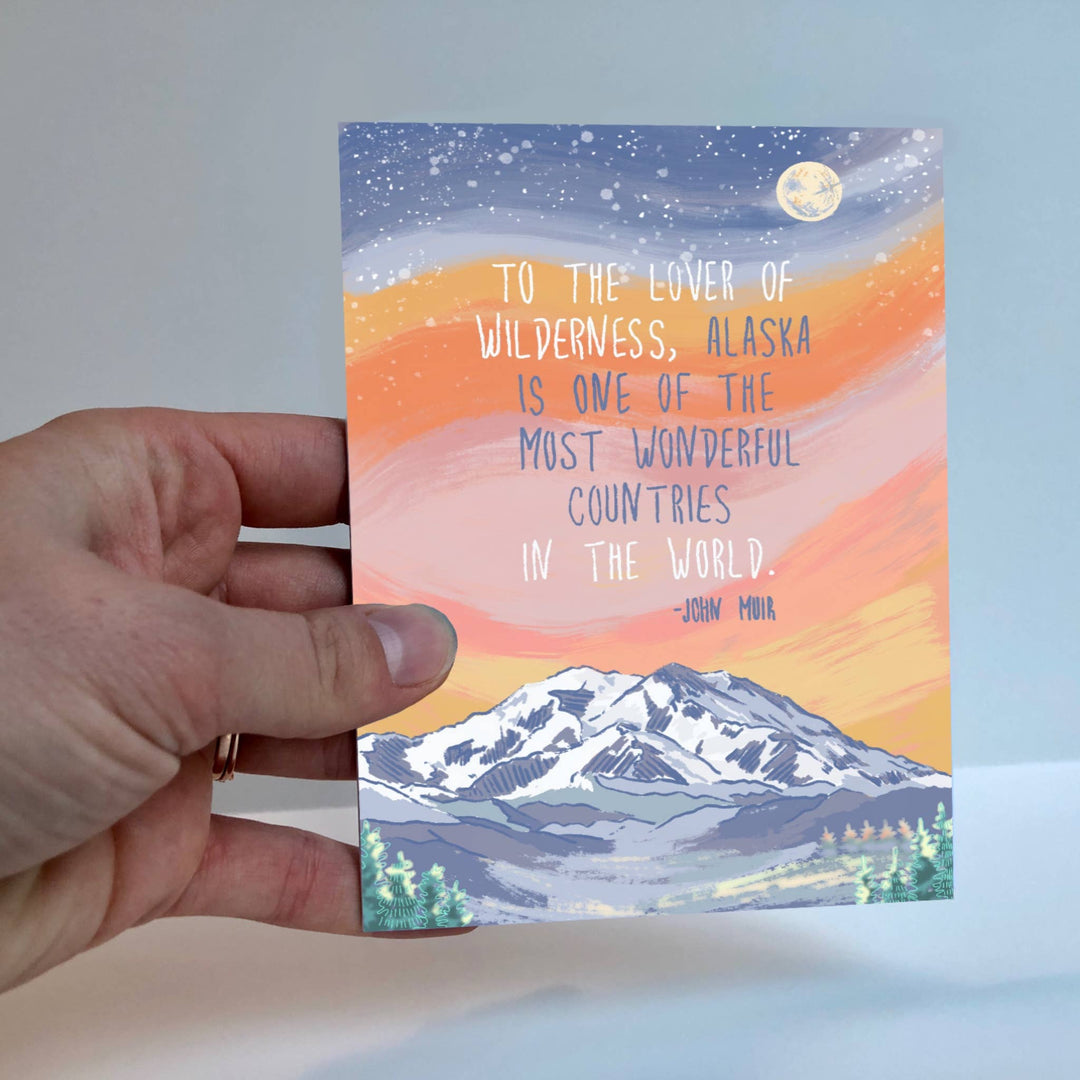 Sunset Mountain Greeting Card