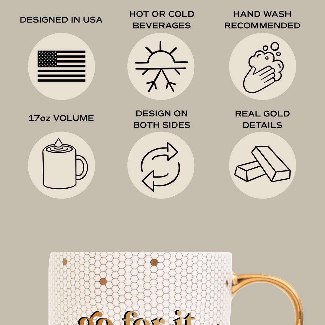 Mom Gold Tile Mug