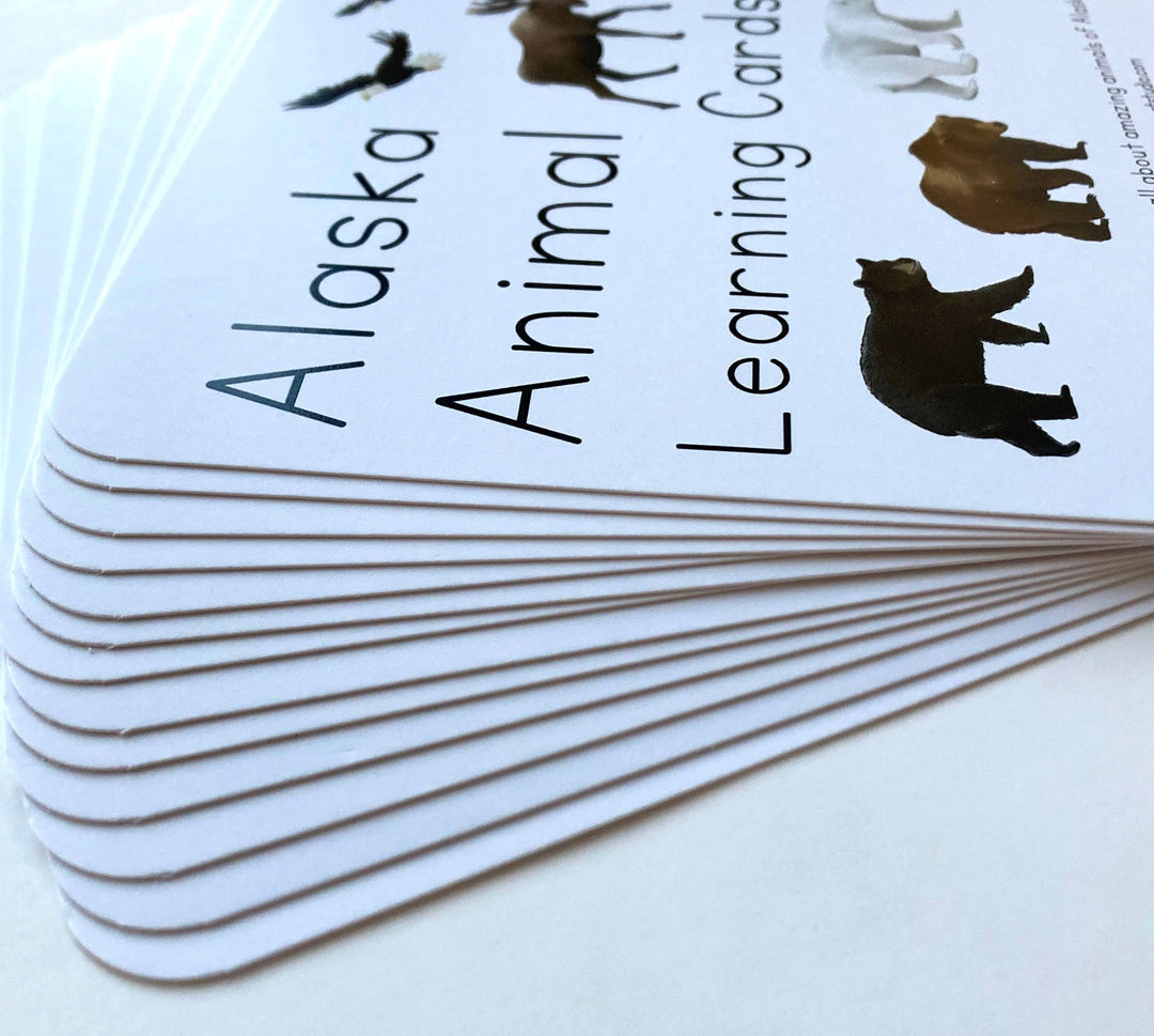 Alaska Animal Learning Cards