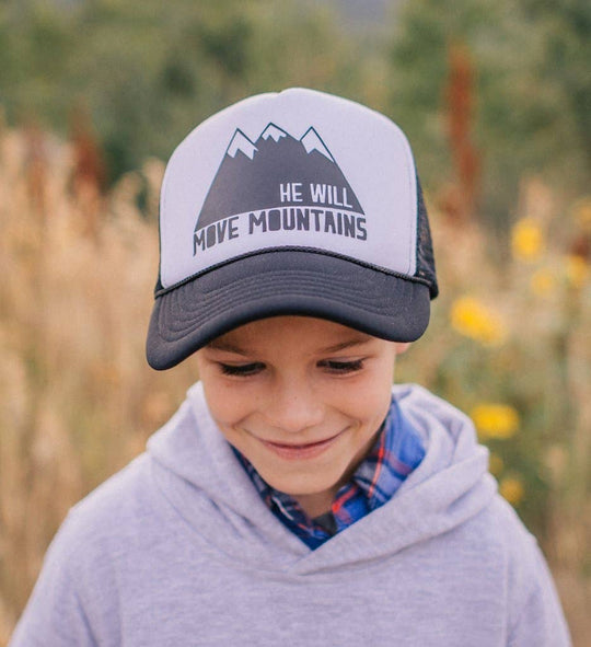 "He Will Move Mountains" Trucker Hat