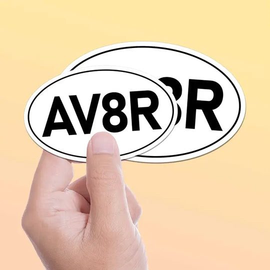 AV8R Airplane Pilot Sticker