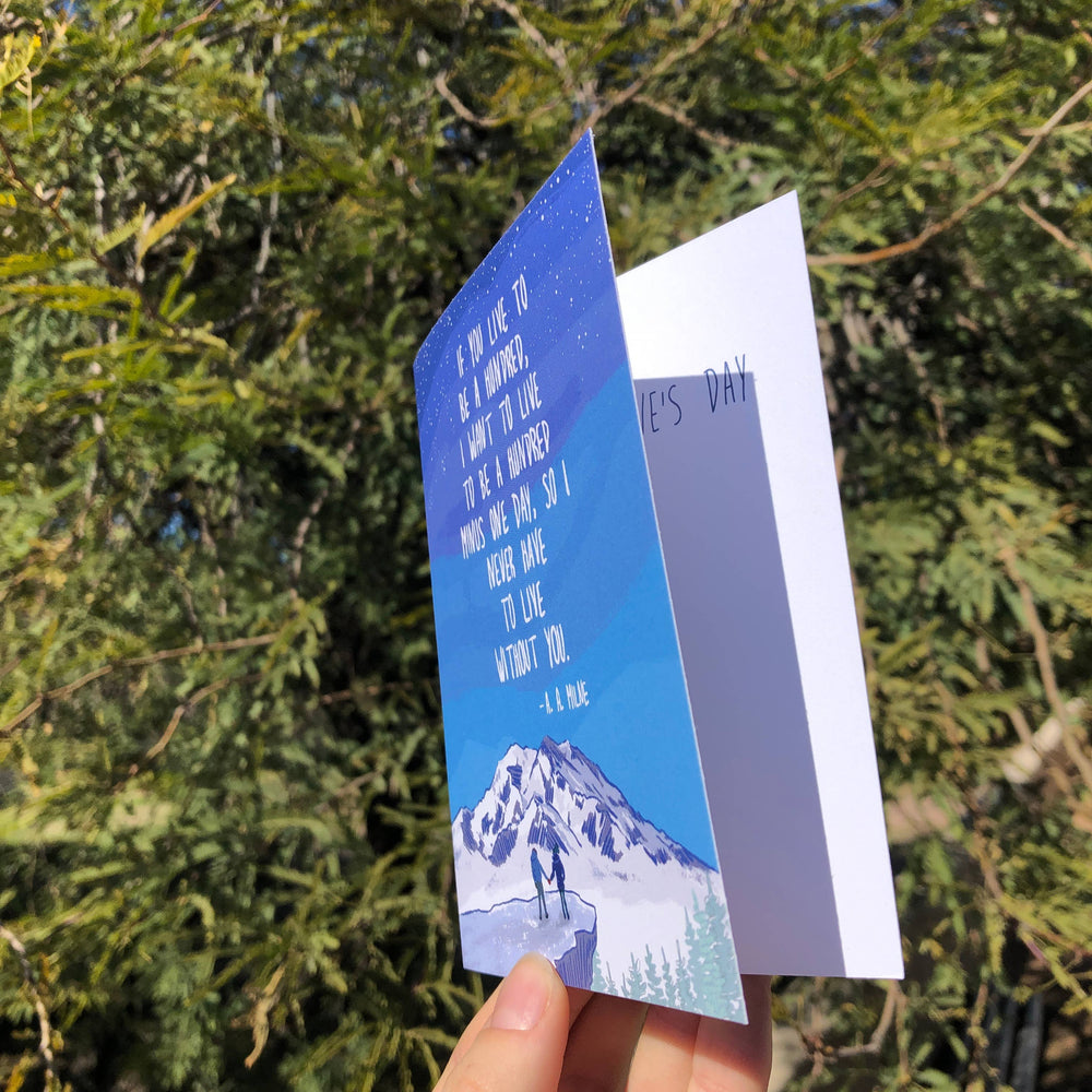 Couple on a Mountain Greeting Card