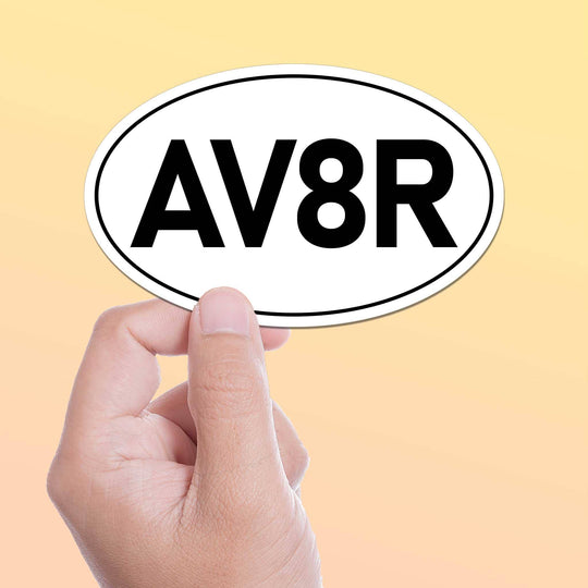 AV8R Airplane Pilot Sticker