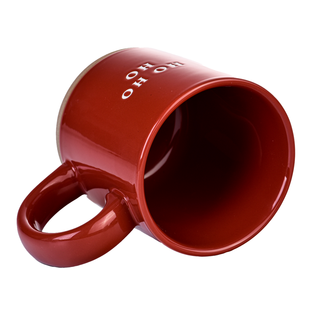 Ho Ho Ho Red Stoneware Mug