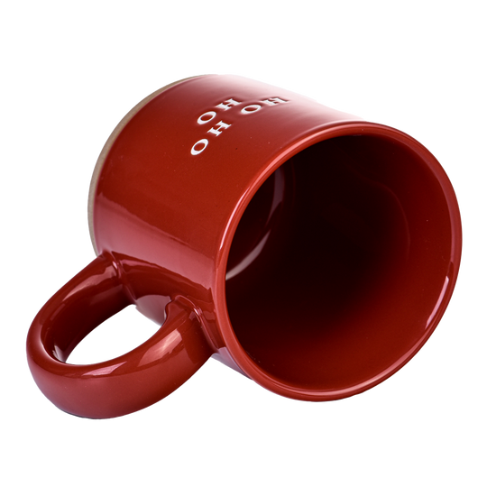 Ho Ho Ho Red Stoneware Mug